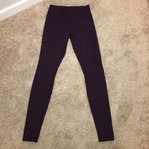 Plum Lululemon Leggings