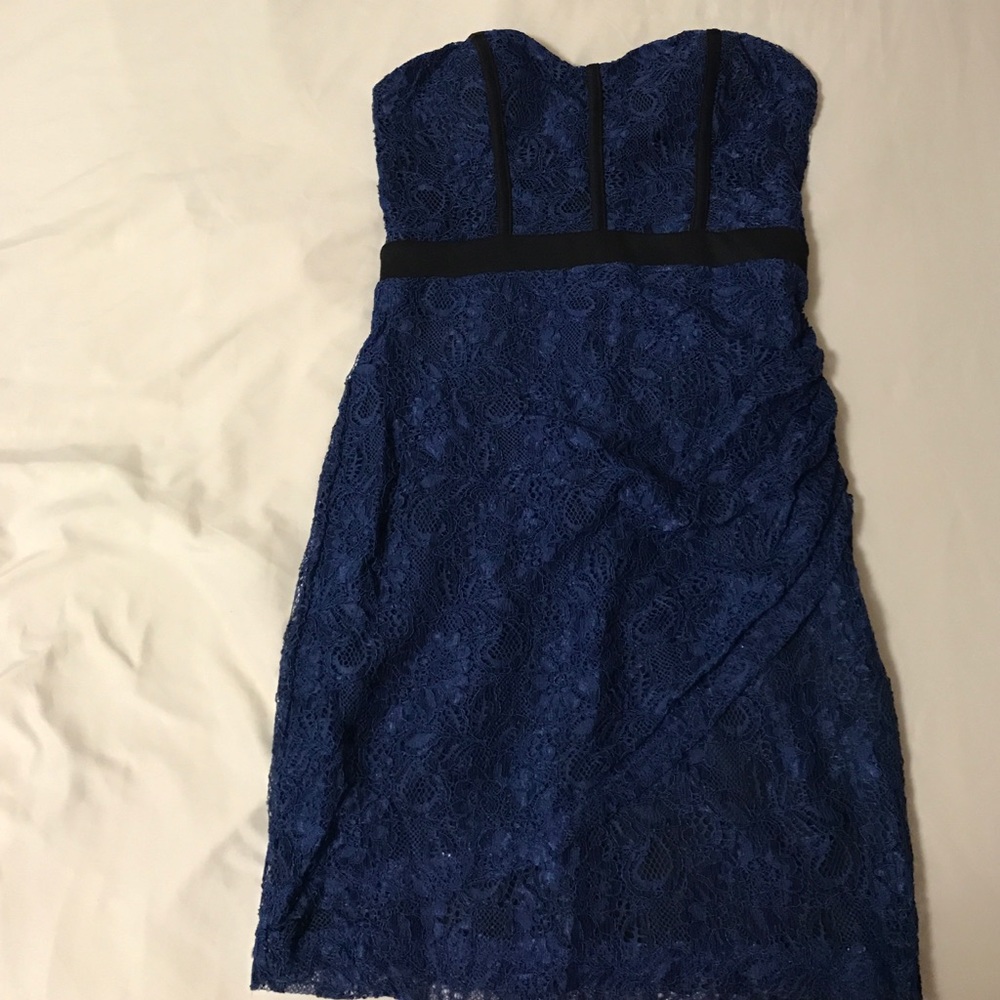Navy blue lace dress