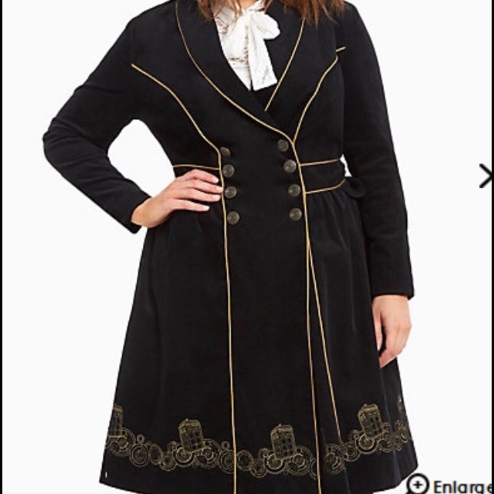 Torrid brand Doctor Who trench coat