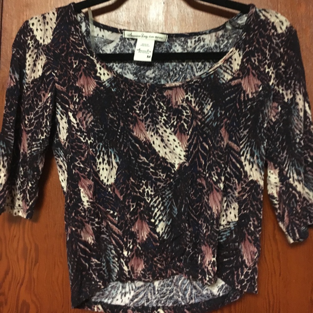 Pattern crop top! BNWOT