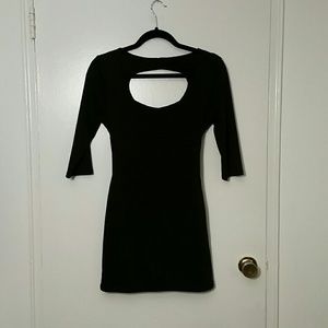 Black mini dress