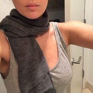 Baby alpaca fine knit scarf