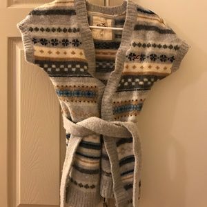 Hollister sweater with belt