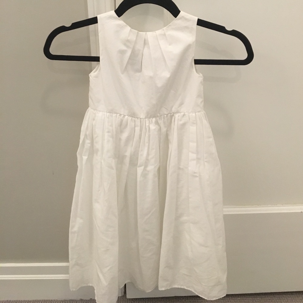 Jacadi white little girl dress