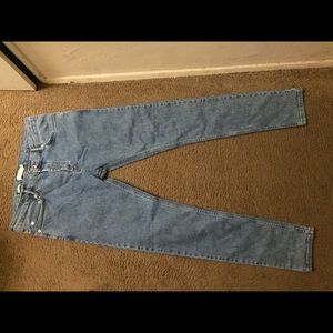 TOPMAN STRETCH SKINNY ACID WASH JEANS 34R