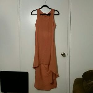 Salmon xxi dress open button back