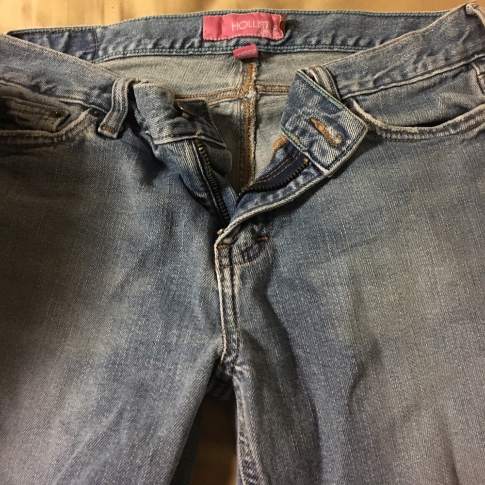 Hollister true blue bell bottom jeans