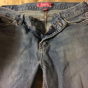 Hollister true blue bell bottom jeans