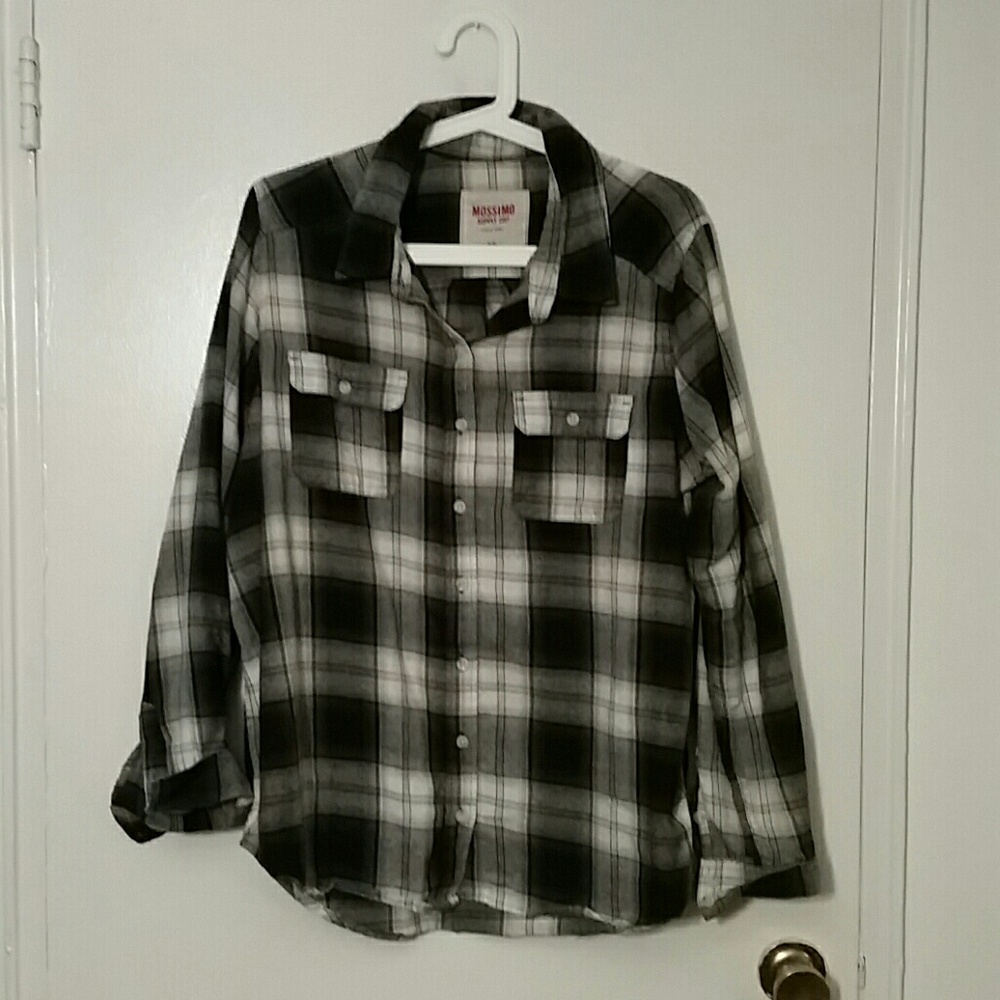 Black and white flannel