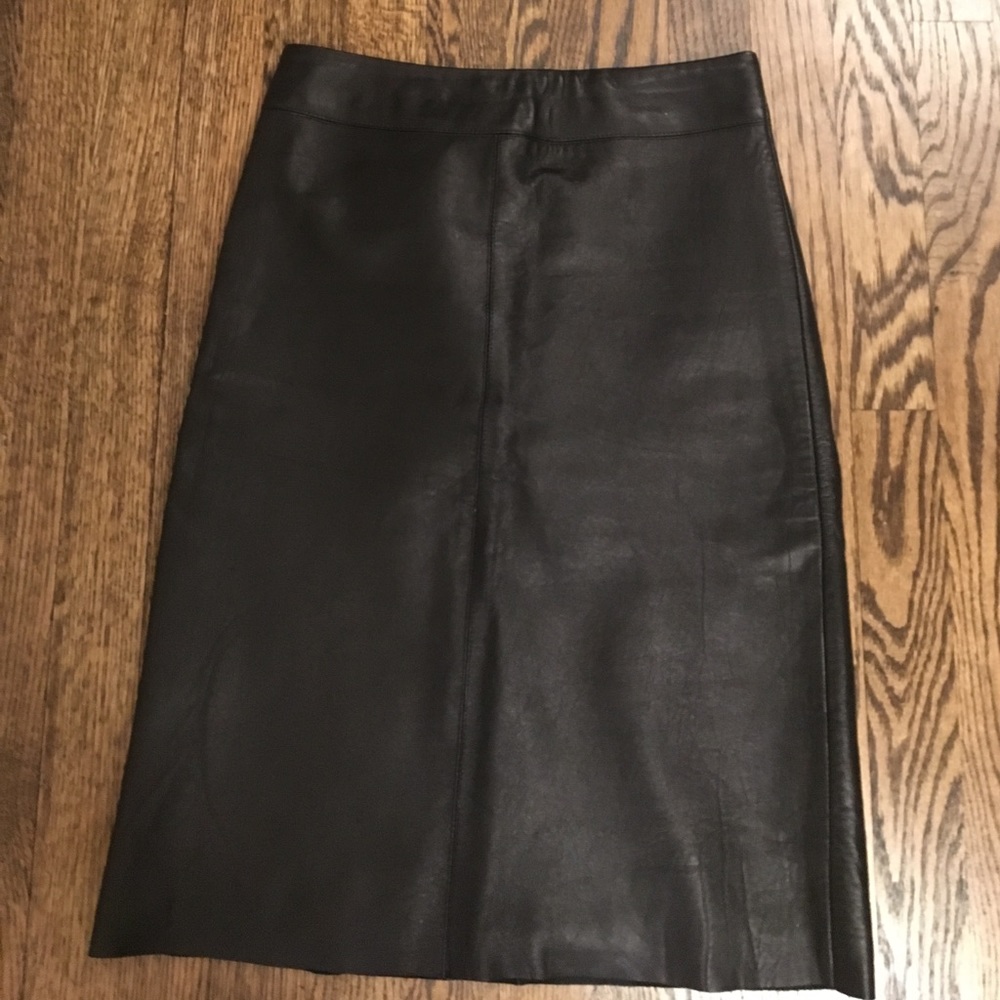 Bcbg Max Azria 100% leather pencil skirt