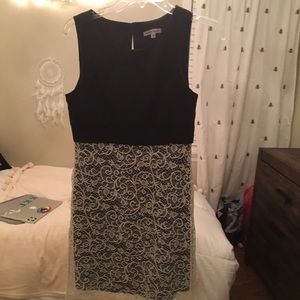 Black and lace dress
