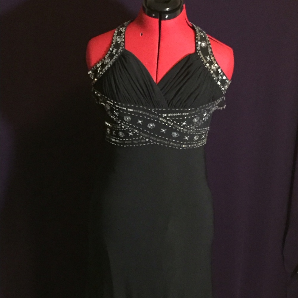 Black /silver sequins Formal dress