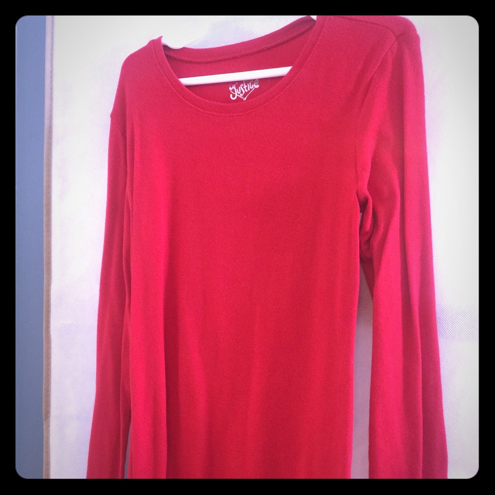 Lot of 5 Justice Girls Sz 8 Long Sleeve Tops