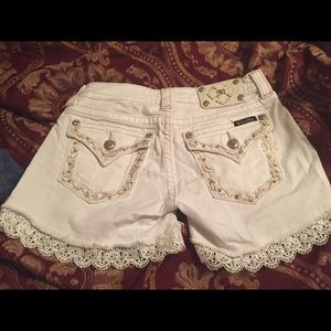 Miss Me shorts white