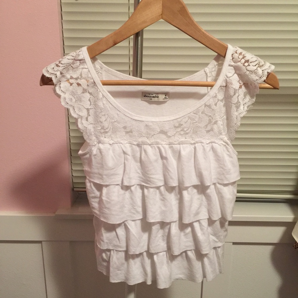 Abercrombie Kids Ruffle Tank Top Size M