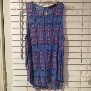 Patterned Sleeveless Tank