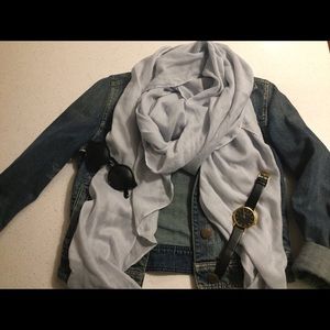Light blue thin scarf. Perfect for spring weather!