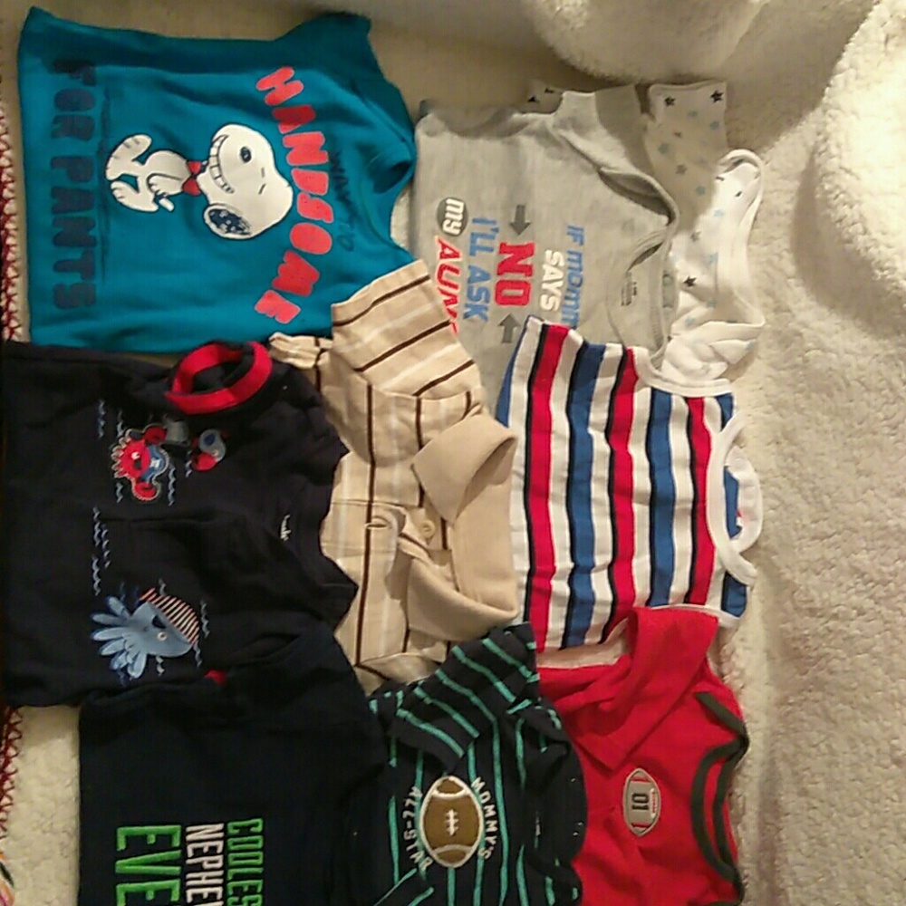 3-6, 6,6-9 months baby onsies