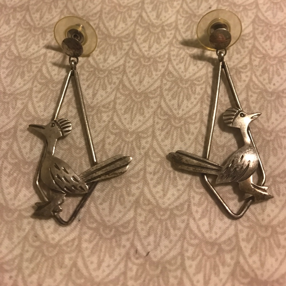 Sterling Silver Bird Earrings