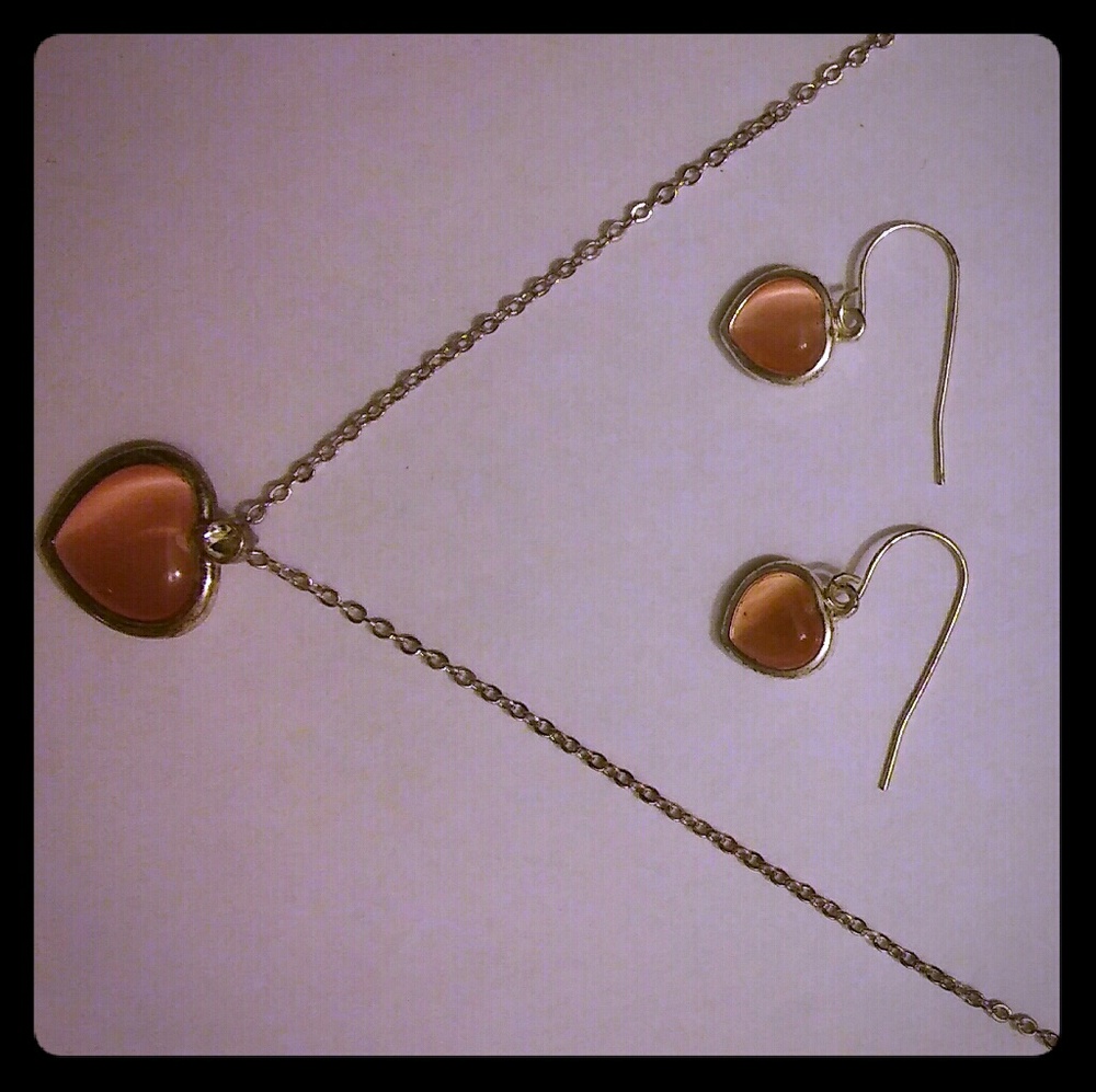 Heart Necklace/Earings
