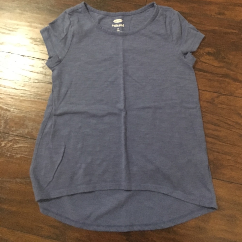 Blue short sleeve undershirt