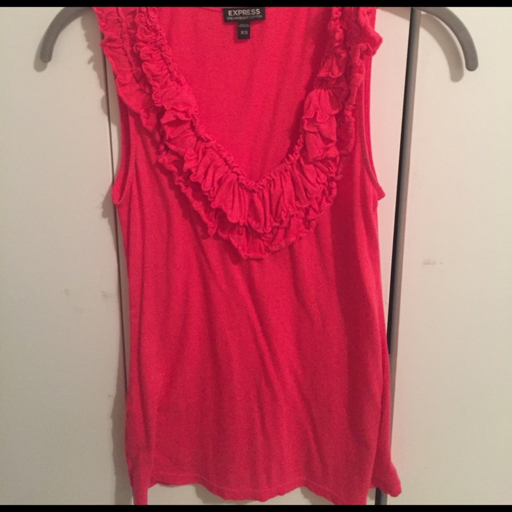 Express Ruffled Tank Top