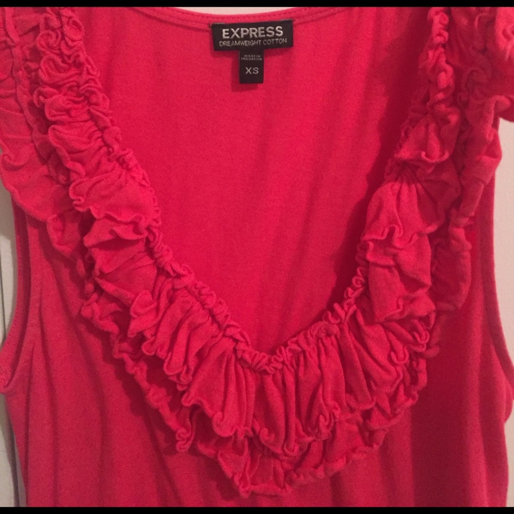 Express Ruffled Tank Top - Picture 2 of 2