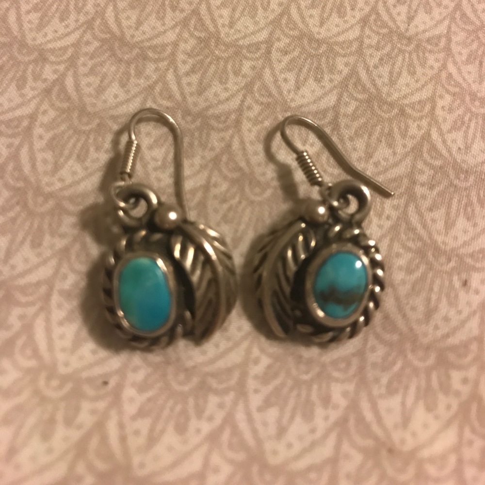 Silver and Turquoise Earrings