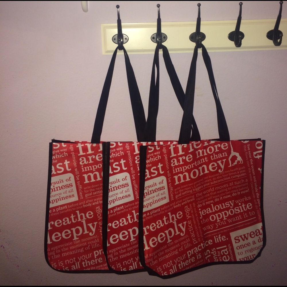 3 LARGE LULULEMON BAGS