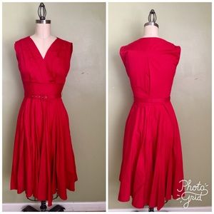 Heart of Haute Retro Vintage Pinup 50s Swing Dress