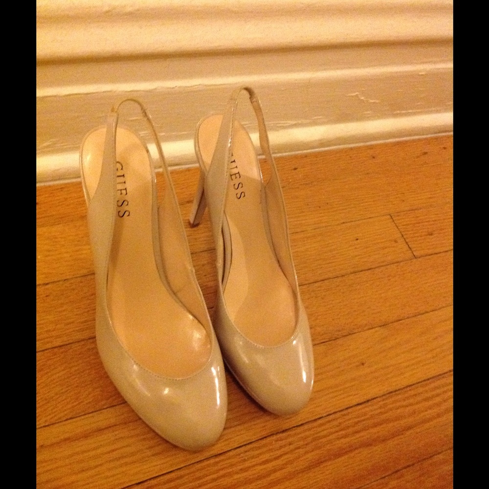 Used guess sling back heel