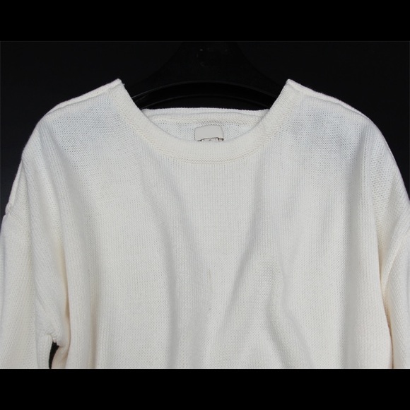 J.Crew Double-zip Boyfriend Off White Sweater - Picture 3 of 4