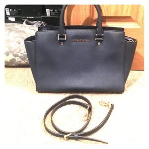 Navy Michael Kors bag