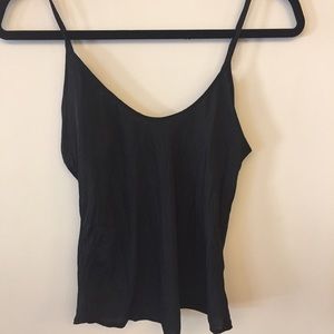 Black Satin Tank Urban Outfitters, Worn Twice!