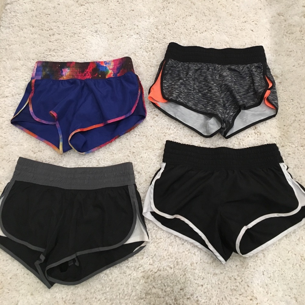 4 pairs of running shorts