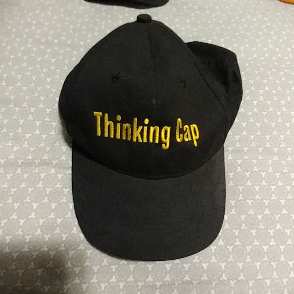 Black "Thinking Cap" baseball hat