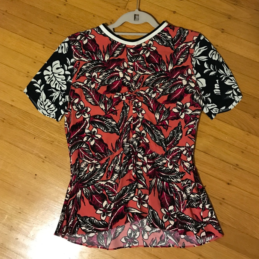 zara floral top