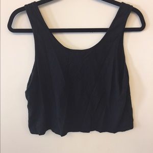 Forever 21 black cropped tank
