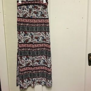 Floral maxi skirt