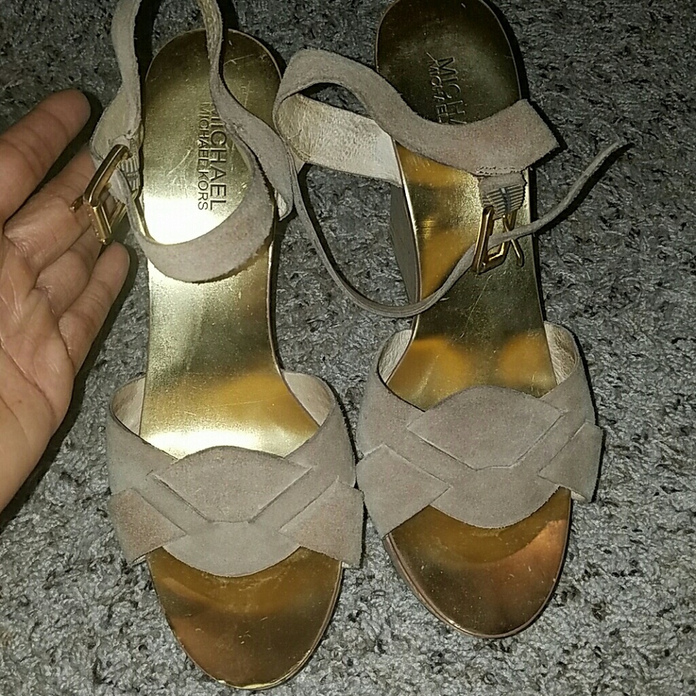 **Flash Sale** Michael Kors suede wedges