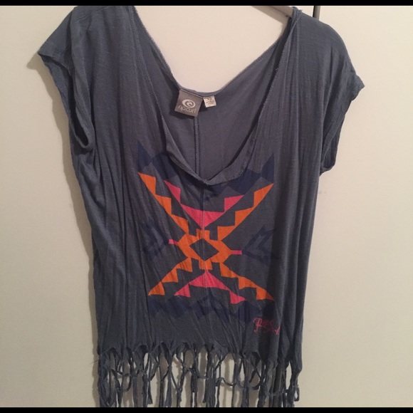 Rip curl fringed shirt - Picture 1 of 2