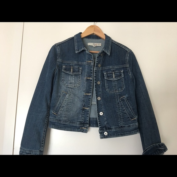 Stretch Denim cropped jacket - Picture 1 of 2
