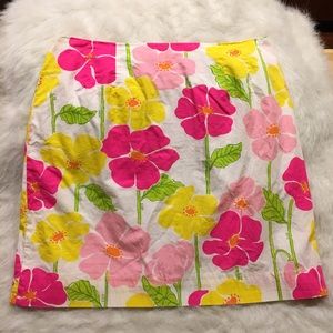 Lilly Pulitzer Floral Print Skirt