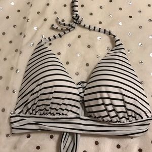 Victoria's Secret striped halter swim top medium