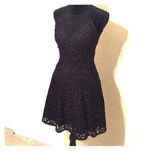 Aidan Mattox Black Lace Dress-Size 2