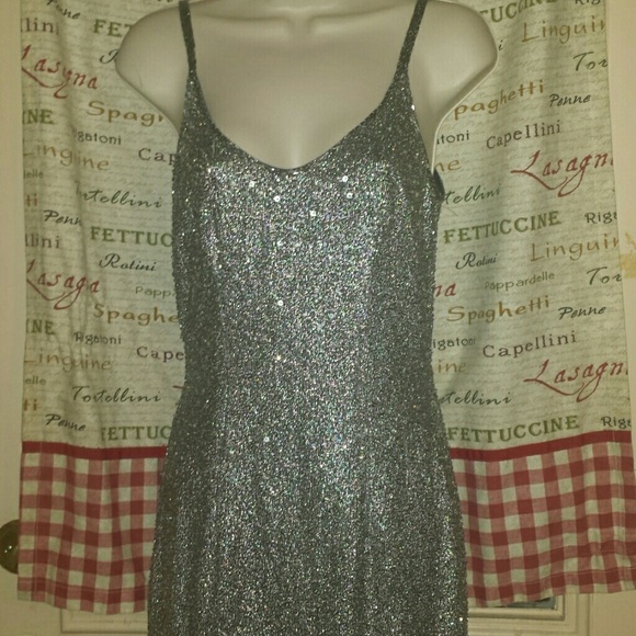 black tie Dresses & Skirts - FLASH SALE!!!!  Silver formal dress. Size 4