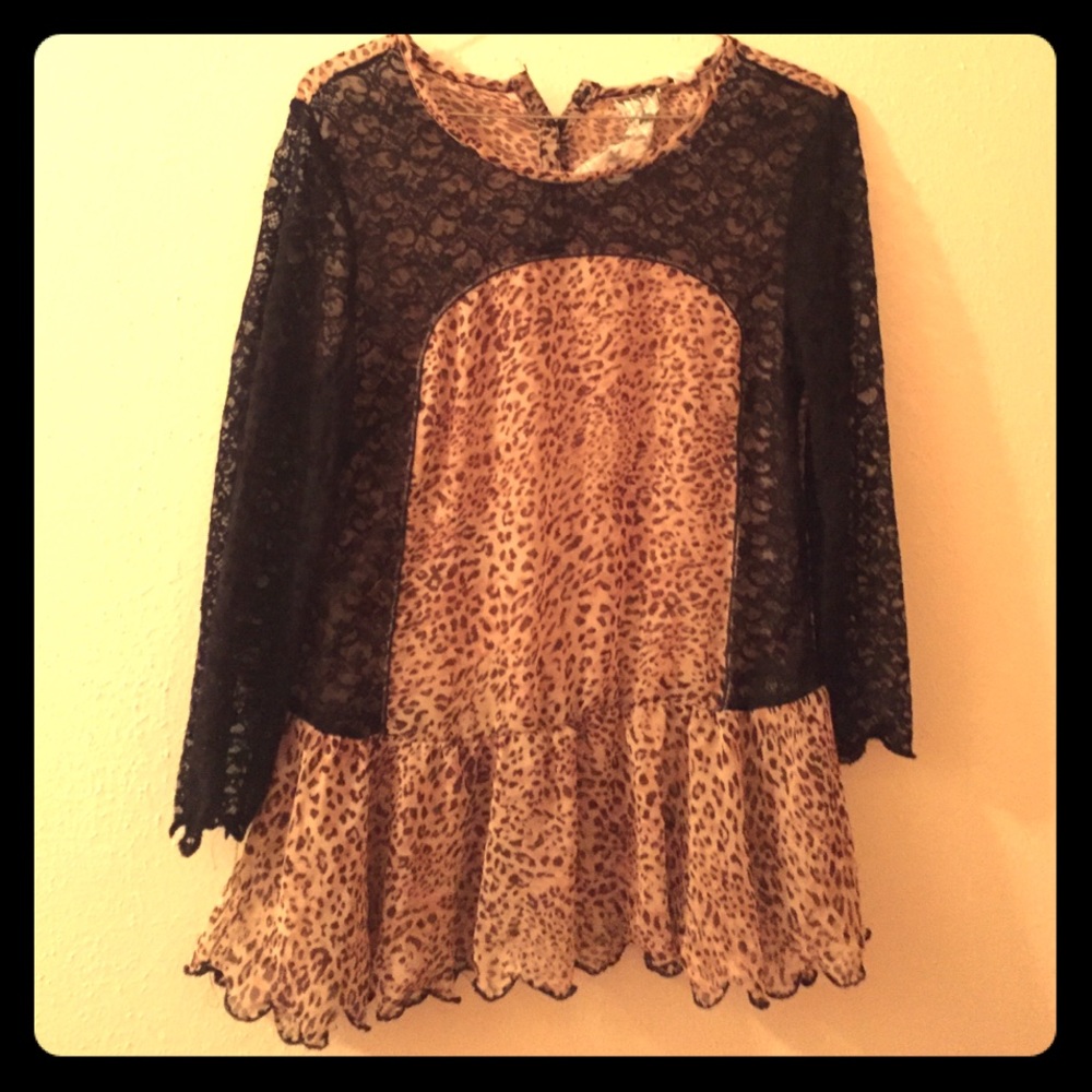 Cheetah print blouse