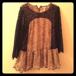 Cheetah print blouse