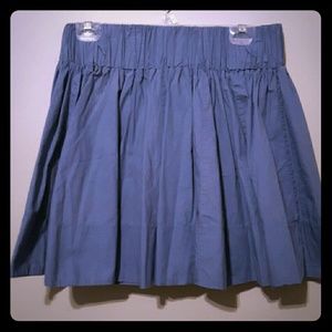 H &M indigo blue full flirty skirt