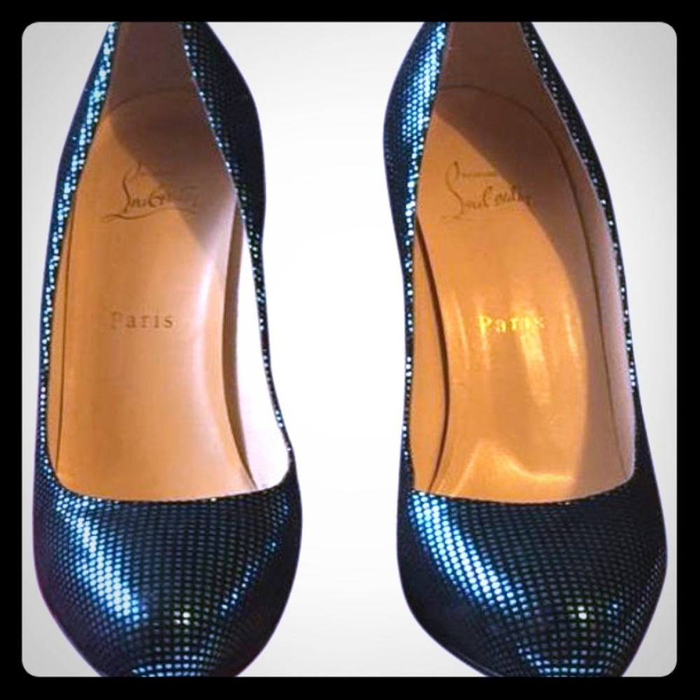 Christian Louboutin Delic 120 suede S Square metal
